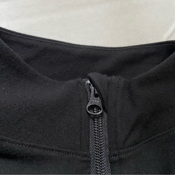 Soma Sport Black Workout Yoga Jacket Zip Up Size Medium Zip Pockets - Picture 4 of 16